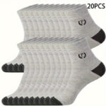 Men's mid-length socks, 20 pair pack - Image 7