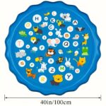 Extra large inflatable sprinkler pad for kids, 1 unit - Image 7