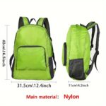 Foldable backpack travel bag, 1 unit - Image 3