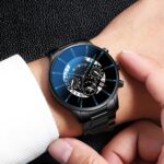 Men's elegant fashion steel strap watch, necklace, 4 pack - Image 4