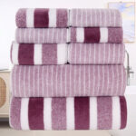 Coral fleece set: towels, washcloths, bath towels, 8 pack