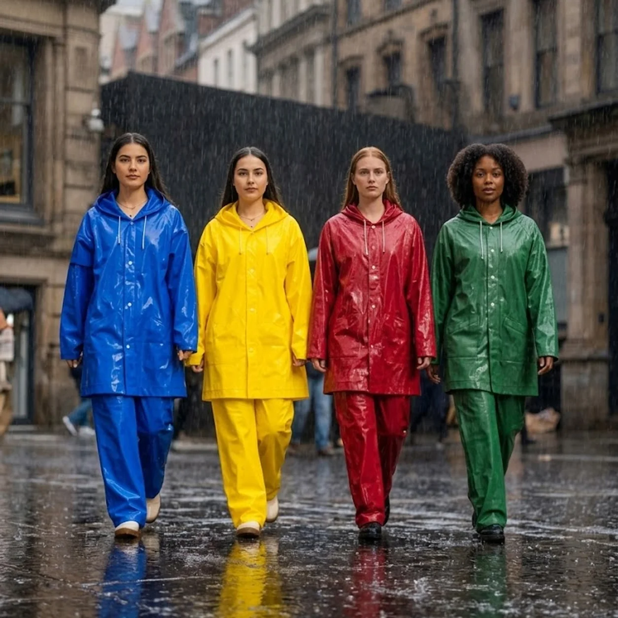 12 Raincoat set for outdoor adventures, 2 pack - Image 1