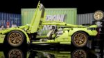 Green supercar building block toy set, 1488 piece set - Image 7