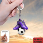 2D flat soccer & football shoe keychain, 1 unit - Image 9