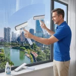 3-in-1 glass cleaning kit with collection tank, 1 unit