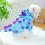 Short floral dinosaur pet sweatshirt jacket for dogs & cats, 1 unit - Image 6
