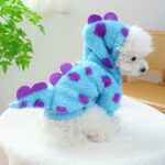 Short floral dinosaur pet sweatshirt jacket for dogs & cats, 1 unit - Image 7