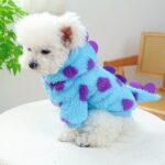 Short floral dinosaur pet sweatshirt jacket for dogs & cats, 1 unit - Image 9