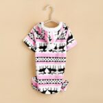 Pet Christmas reindeer graphic pajamas hooded jumpsuit for puppy, 1 unit - Image 5