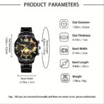 Men's business style fashion watch set with wallet, 2 pack - Image 2