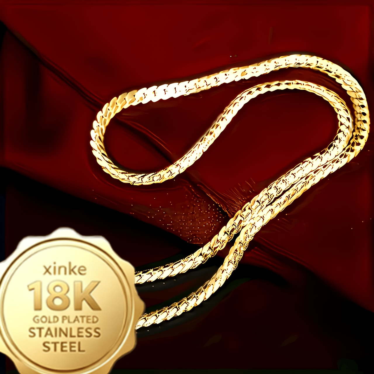 1e15b365-e2e0-4084-b31e-7d8c97c89380.jpg 18K gold plated stainless steel unisex necklace, 1 unit - Image 1