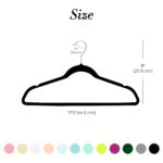 Velvet flocked hangers, non-slip, ultra-thin, 20 pack - Image 2