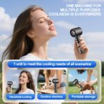 USB rechargeable high-speed handheld fan set, 2 pack - Image 12