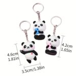 Cute cartoon panda keychain, 3 pack - Image 7