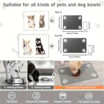 Quick-drying diatomaceous earth pet feeding mat with paw print design, 1 unit - Image 7