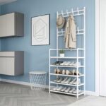 Multifunctional entryway shoe & hat storage rack, 1 unit - Image 5