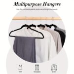 Velvet flocked hangers, non-slip, ultra-thin, 20 pack - Image 3