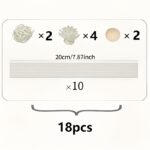 2D flat rose apple car air freshener vent clip, 1 unit - Image 7