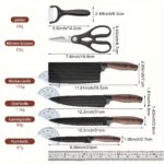 Kitchen knife set, ultra sharp and durable, 6 pack - Image 4