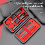 Black nail clippers kit, 10 pack - Image 2