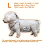 Transparent dog rain coat, 1 unit - Image 9