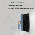 3-in-1 rotatable magnetic broom and dustpan sweeping set, 2 pack