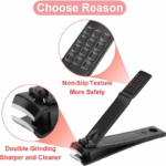 Black nail clippers kit, 10 pack - Image 7