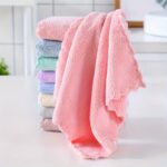Ultra-soft coral fleece bear cleaning towels, 12 piece set - Image 10