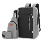 Multi-functional Oxford cloth backpack set, 3 pack