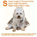 Transparent dog rain coat, 1 unit - Image 5