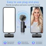 Wireless lavalier microphone with windproof fur cover, 1 unit - Image 3