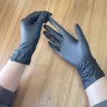 Disposable black vinyl nitrile gloves, 4 mil thickness, 100 pack - Image 9