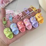 Cute key rings set, creative resin slide clasp, 6 pack - Image 7
