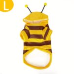 Bee design pet hoodie for small pets, 1 unit - Image 9