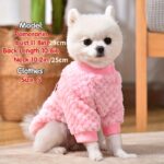 Toy and small dog puppy cute fluffy jumper with chirwa embroidery, 1 unit - Image 8
