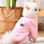 Toy and small dog puppy cute fluffy jumper with chirwa embroidery, 1 unit - Image 5