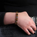 Handcrafted tiger eye natural stone bracelet, 1 unit - Image 4