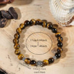 Handcrafted tiger eye natural stone bracelet, 1 unit - Image 2