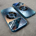 Magnetic wireless charging phone case, titanium coloured glass, 1 unit - Image 5