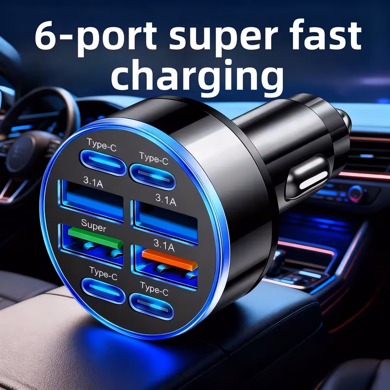 8-in-1 Phone Charger with QC3.0 Fast Charging