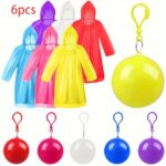 Mini raincoat set with keychain ball, 6 pack - Image 7