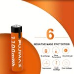 Pujimax rechargeable AAA lithium battery, 2 pack - Image 5