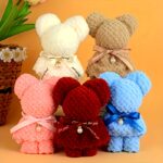 Ultra-soft coral fleece bear cleaning towels, 12 piece set - Image 6