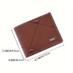 Men's large capacity soft faux leather wallet, 1 unit - Image 4
