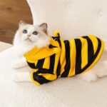 Bee design pet hoodie for small pets, 1 unit - Image 6