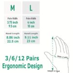 Nitrile coated gardening gloves, 1 pair pack - Image 3
