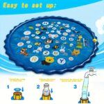 Extra large inflatable sprinkler pad for kids, 1 unit - Image 4
