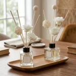 2D flat rose apple car air freshener vent clip, 1 unit
