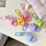 Cute key rings set, creative resin slide clasp, 6 pack - Image 5