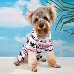 Pet Christmas reindeer graphic pajamas hooded jumpsuit for puppy, 1 unit - Image 12